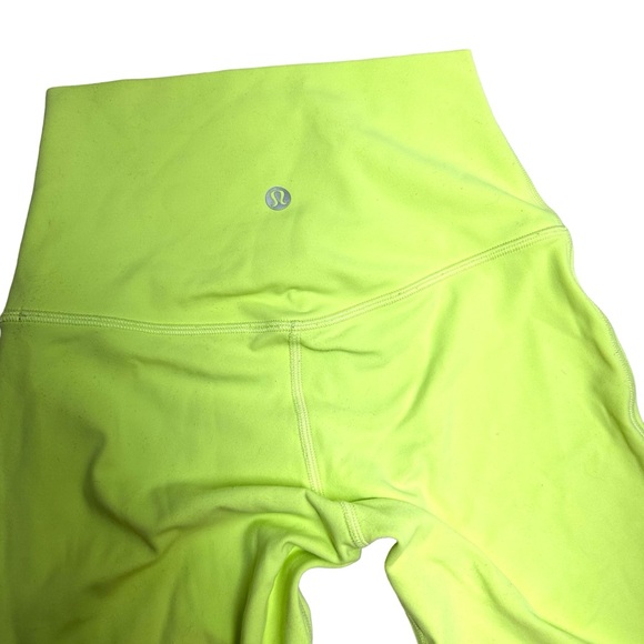 Lululemon women’s‎ align neon green/yellow leggings size 2 RN 106259 - Picture 2 of 7